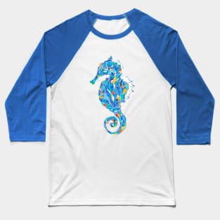 Blue seahorse Baseball T-Shirt